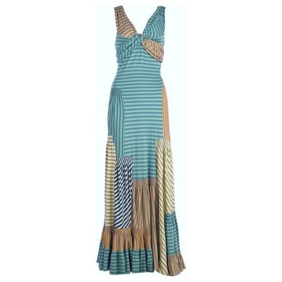 MARC by MARC JACOB | Mixed Striped Colorful Maxi Dress - Picture 3 of 11